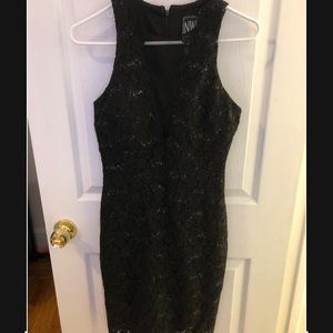Black lace dress